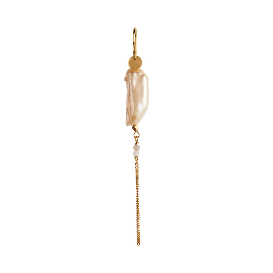 Long Baroque Pearl With Chain Oslashrering 1268 02 S Fra Stine A