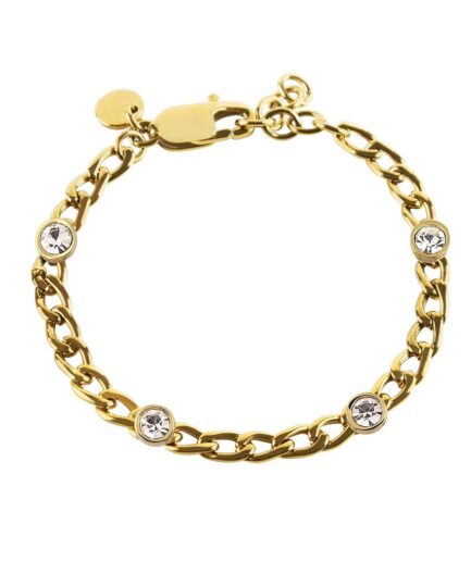 Dyrbergkern Livia Bracelet Color: Goldcrystal Onesize Women
