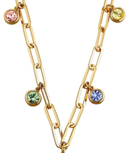 Dyrbergkern Leona Necklace Color: Gold Pastel Onesize Women