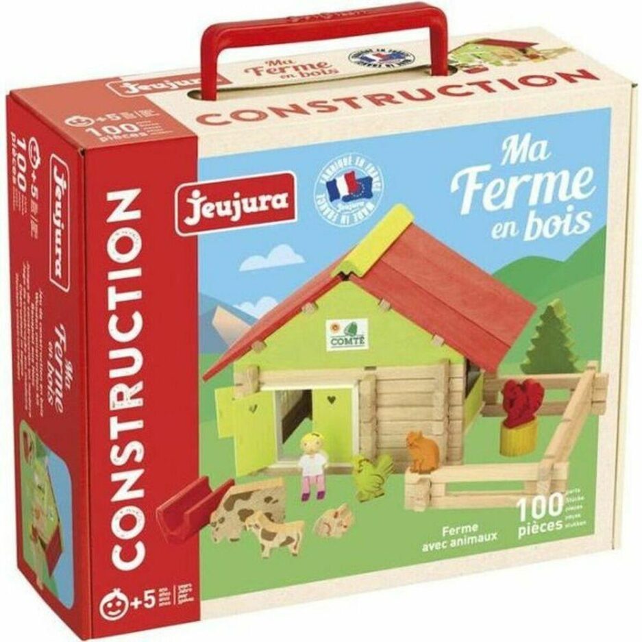 Action Figurer Jeujura Farm With Animals 100 Dele Playset