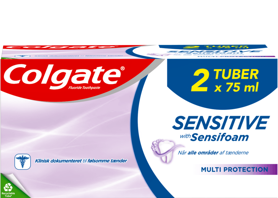 Sensitive With Sensifoam 2 X 75 Ml Fra Colgate